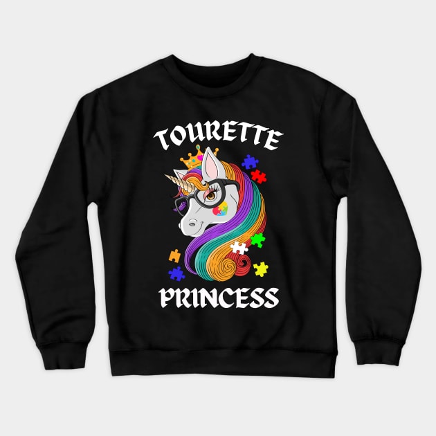 Tourette Princess Proud Crewneck Sweatshirt by chiinta